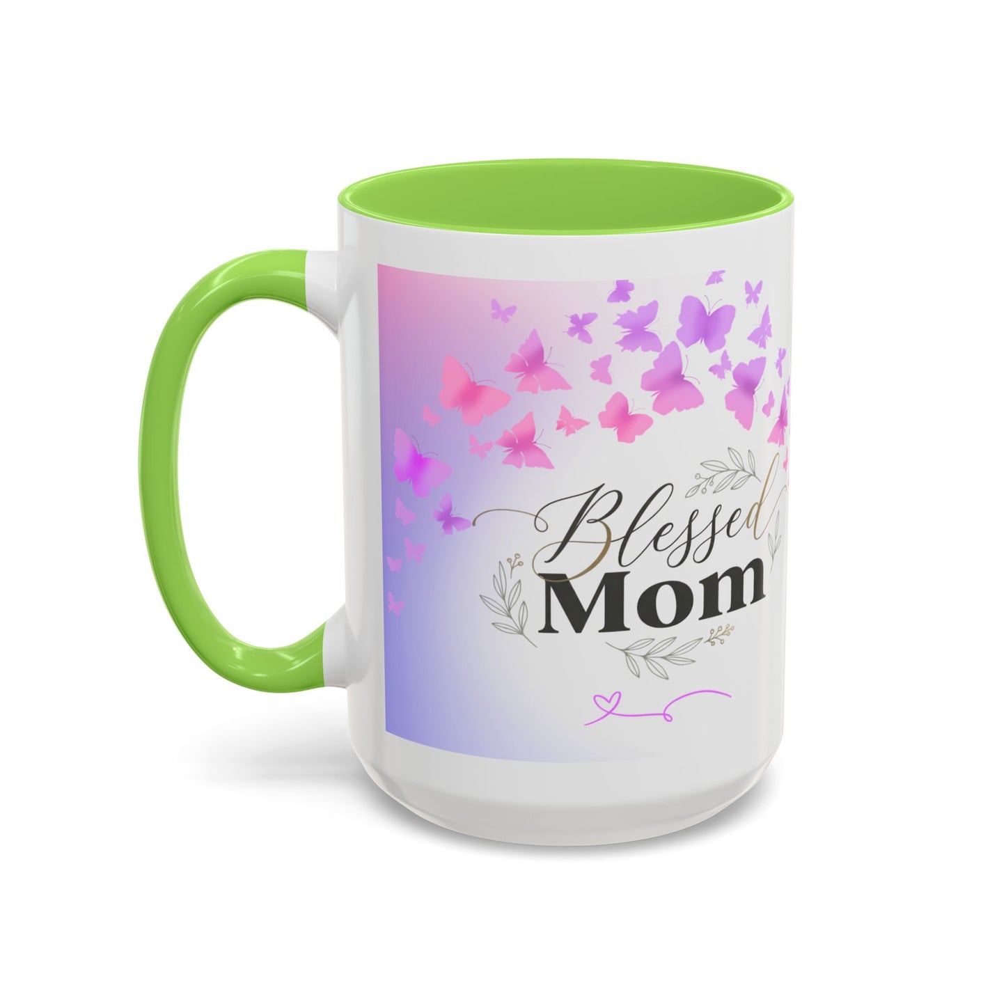 Blessed Mom Butterfly Mug — Colorful 11oz/15oz Ceramic Gift for Mother's Day