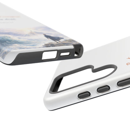 Inspirational 'Be Strong and Courageous' Phone Case — Joshua 1:9 Christian Protective Tough Case