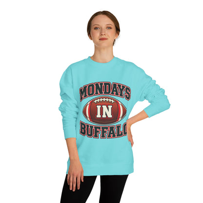 Football Sweatshirt — "Mondays in Buffalo" Crewneck