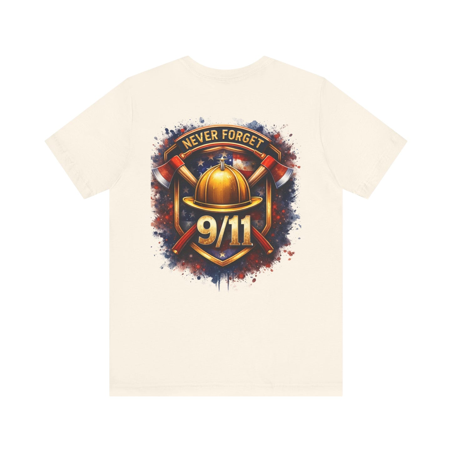 Never Forget 9/11 T‑Shirt — Firefighter Tribute Tee