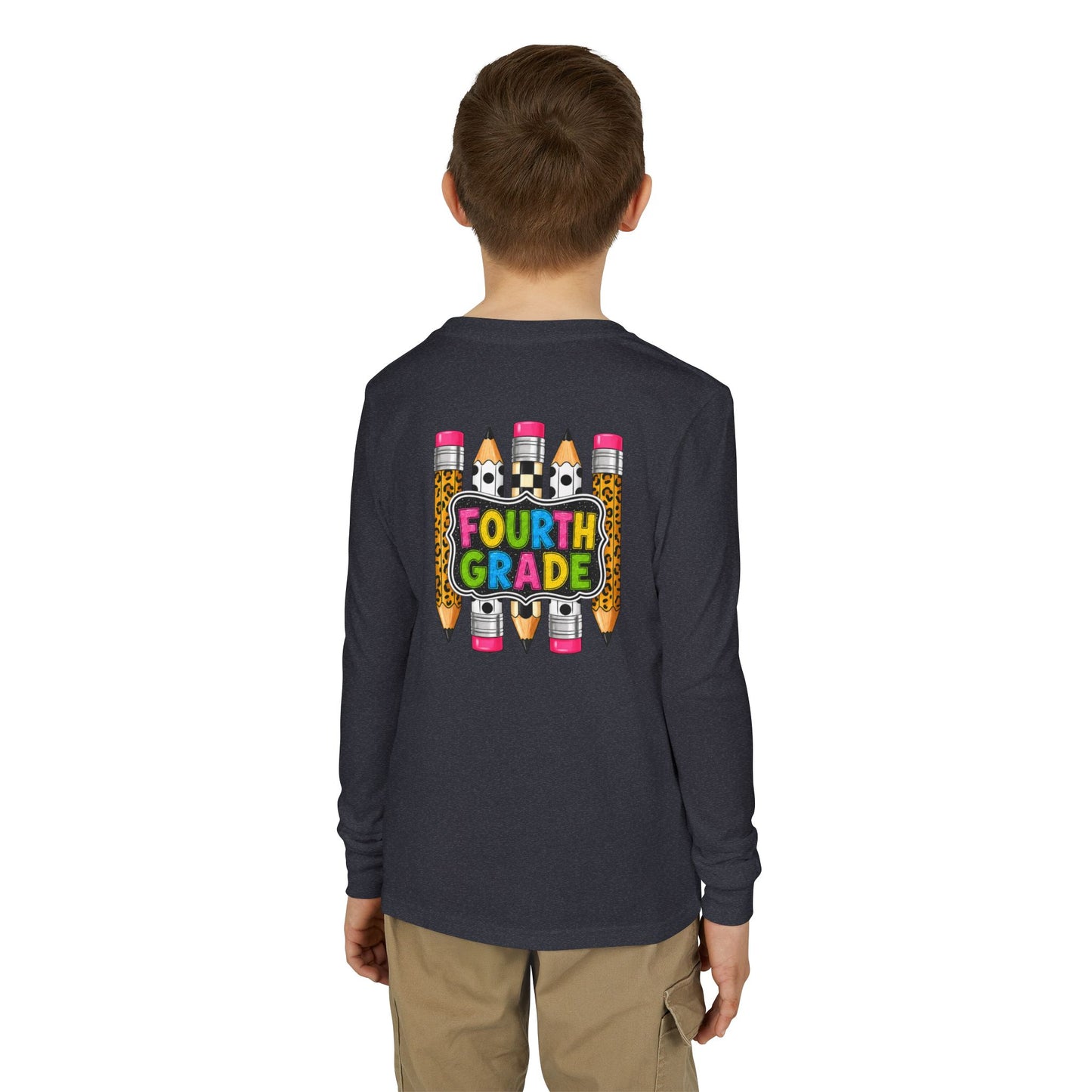 Fourth Grade Pencils Youth Long Sleeve Tee