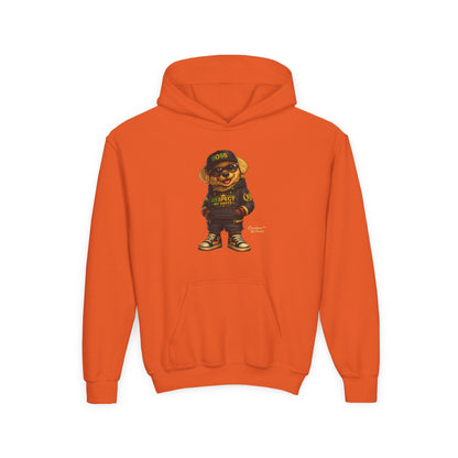 Youth Hoodie — Cool Bear 'Boss' Streetwear Design