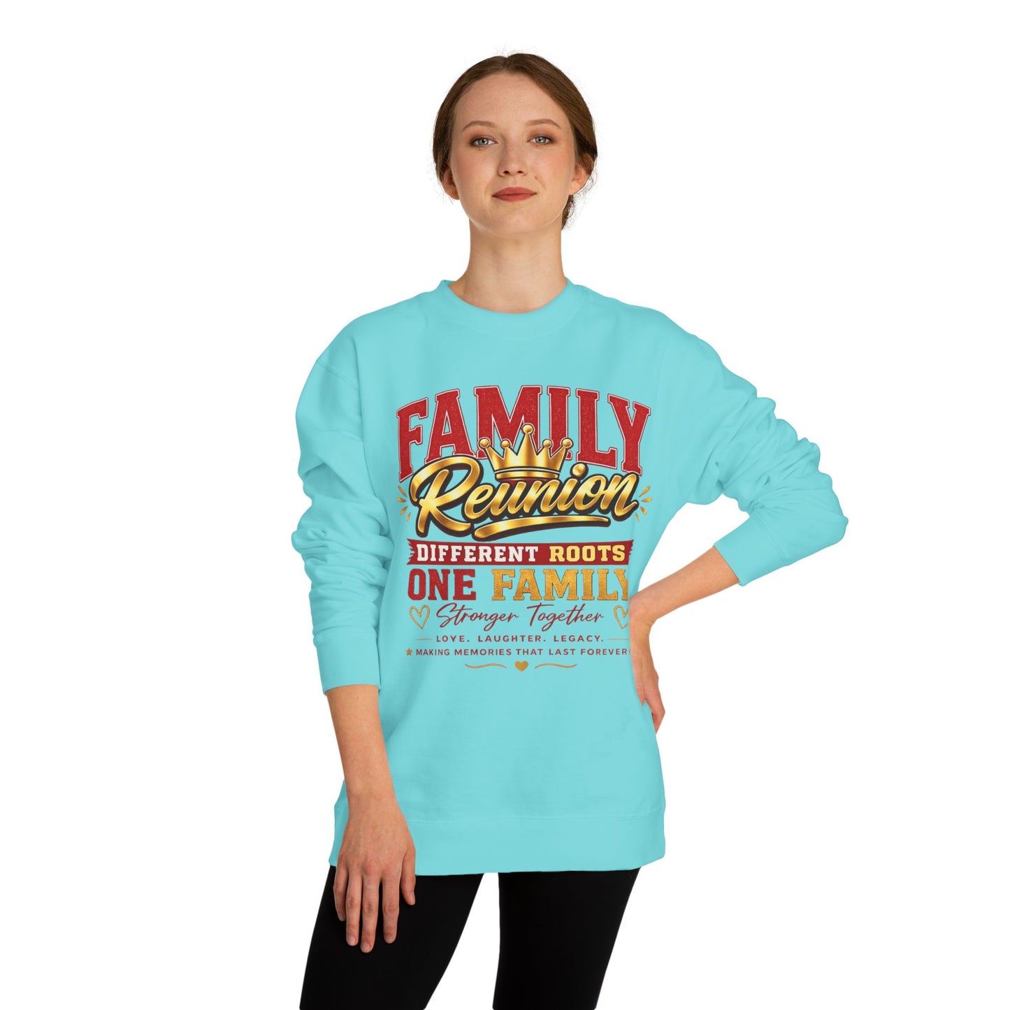 Family Reunion Sweatshirt - "Different Roots One Family" Crewneck