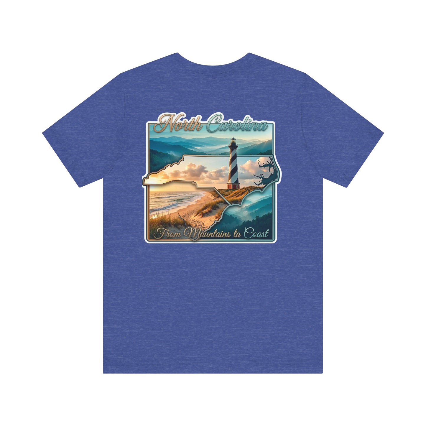 North Carolina Lighthouse Tee — From Mountains to Coast Scenic T-Shirt