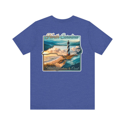 North Carolina Lighthouse Tee — From Mountains to Coast Scenic T-Shirt