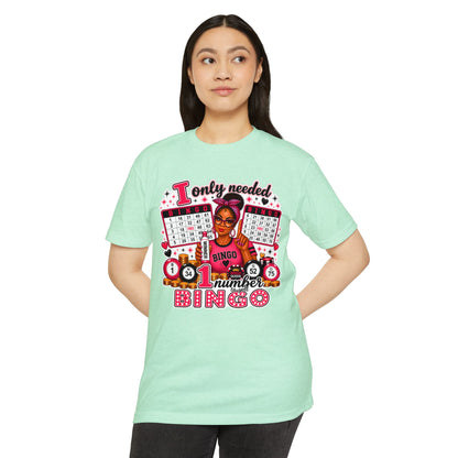 Bingo Lover T‑Shirt – "I Only Needed One Number" Vintage Bingo Graphic Tee