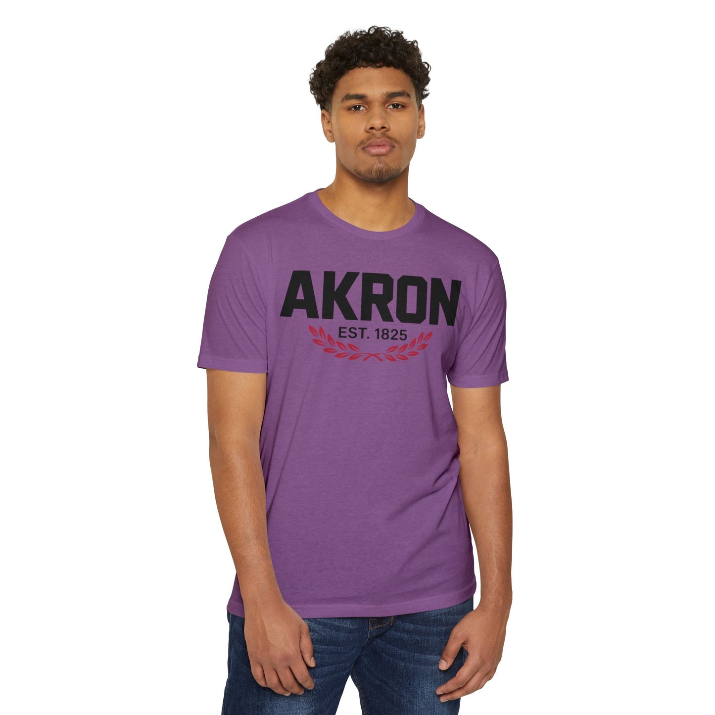 Akron EST. 1825 Retro City T-Shirt — Vintage Collegiate Tee