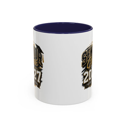 Senior Class of 2027 Accent Coffee Mug — Graduation Gift