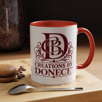 Creations by Donece Logo Accent Coffee Mug (11/15oz)