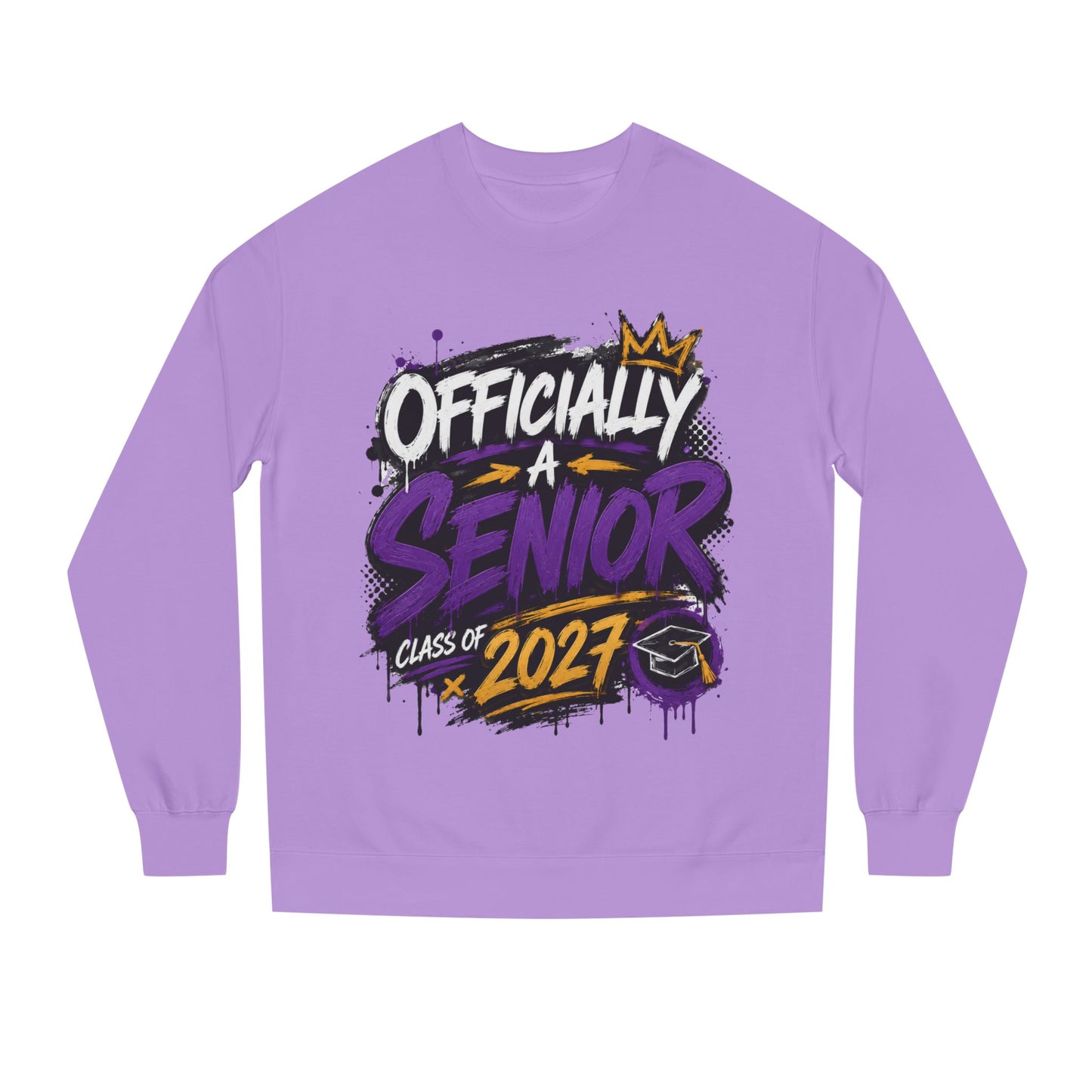Senior Class 2027 Crewneck Sweatshirt — "Officially a Senior" Graduation Pullover