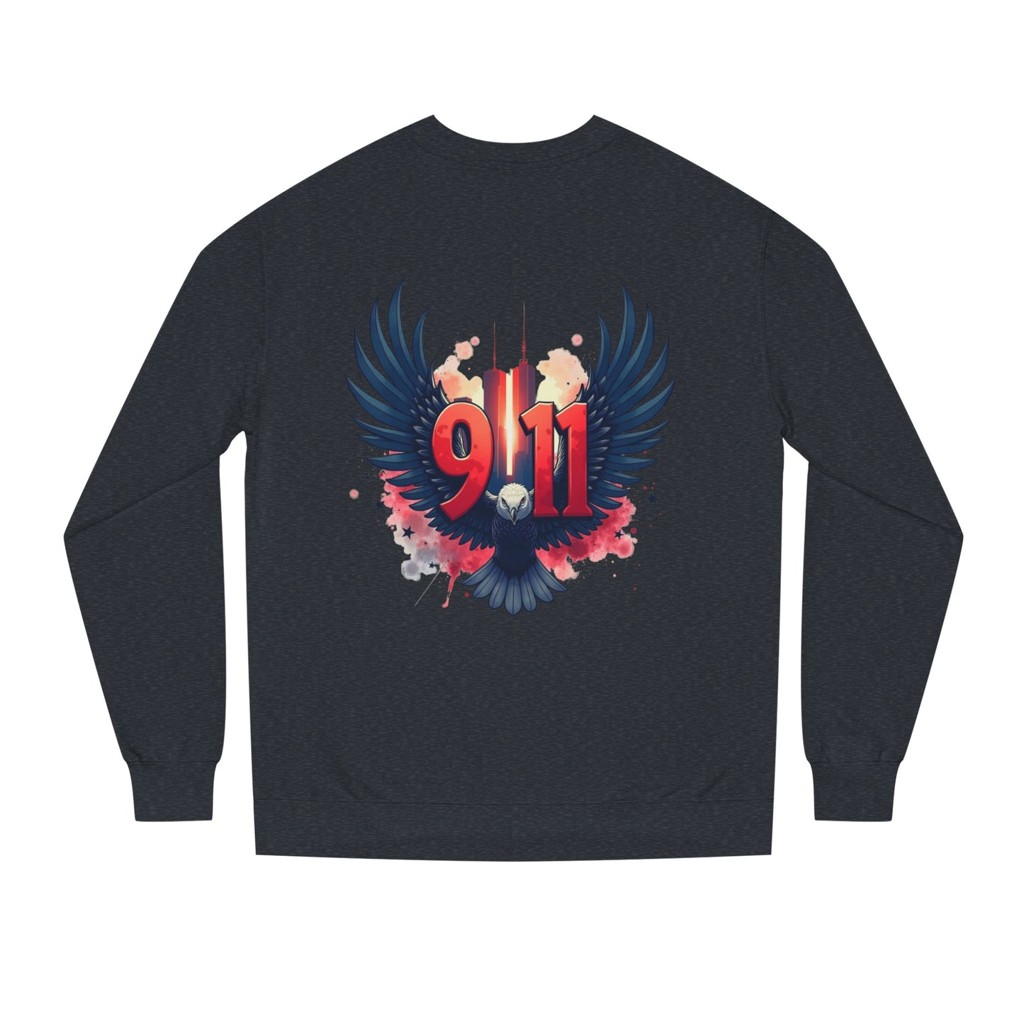 9/11 Memorial Sweatshirt – Eagle Wings Tribute Crewneck