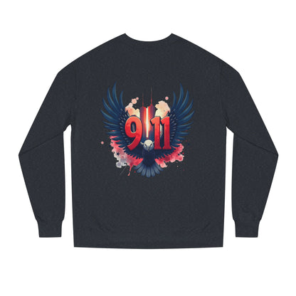 9/11 Memorial Sweatshirt – Eagle Wings Tribute Crewneck