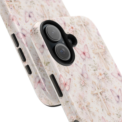 Blessed Wings Phone Case | Christian Floral iPhone Case