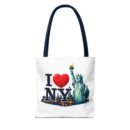 I  NY Statue of Liberty Tote Bag — New York City Souvenir Canvas Tote