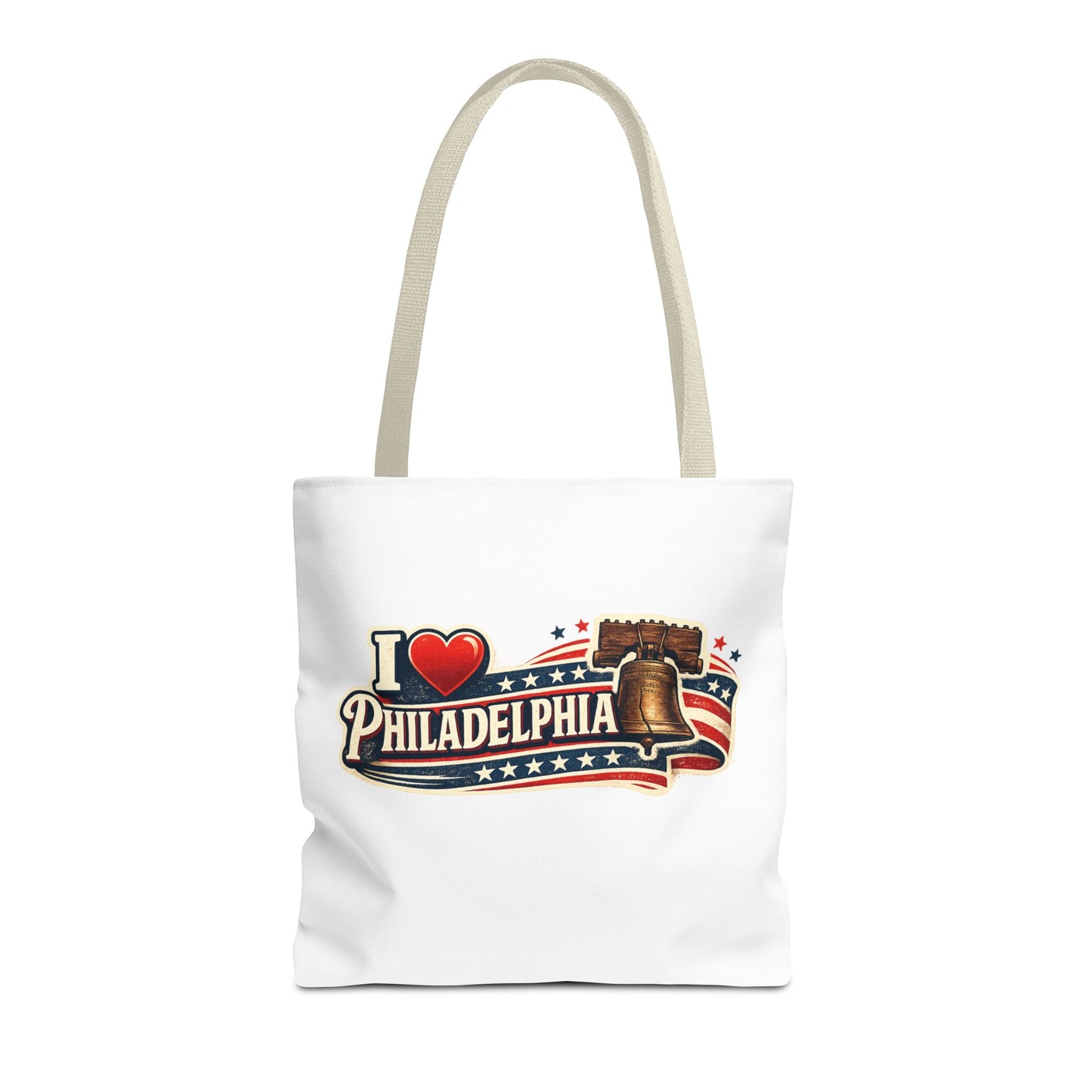 I  Philadelphia Liberty Bell Tote Bag — American Flag City Souvenir