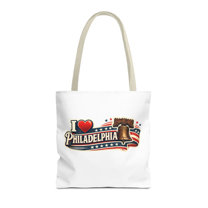 I  Philadelphia Liberty Bell Tote Bag — American Flag City Souvenir