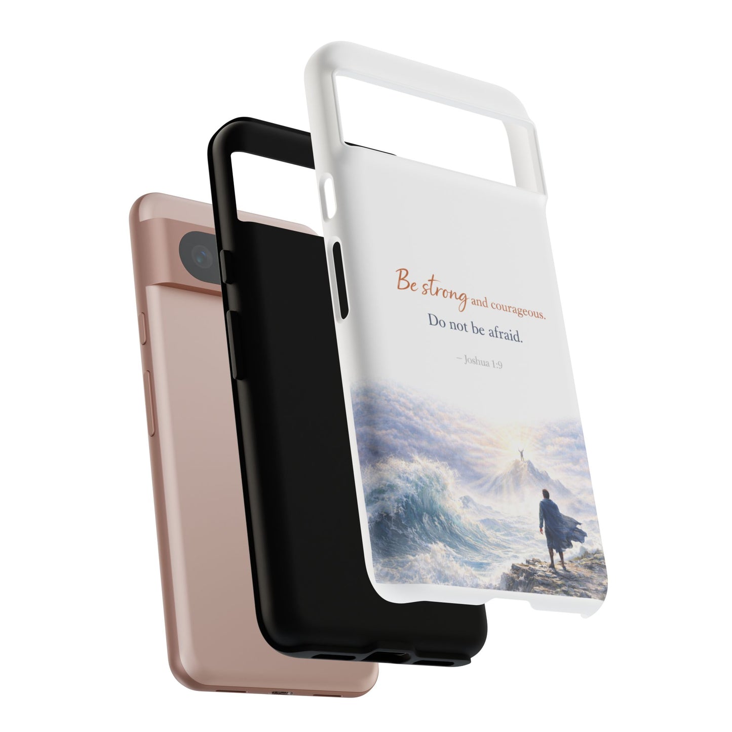 Inspirational 'Be Strong and Courageous' Phone Case — Joshua 1:9 Christian Protective Tough Case