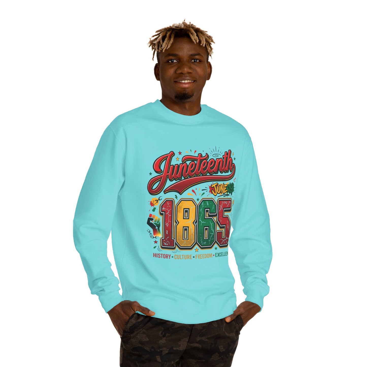 Juneteenth 1865 Crewneck Sweatshirt — History • Culture • Freedom