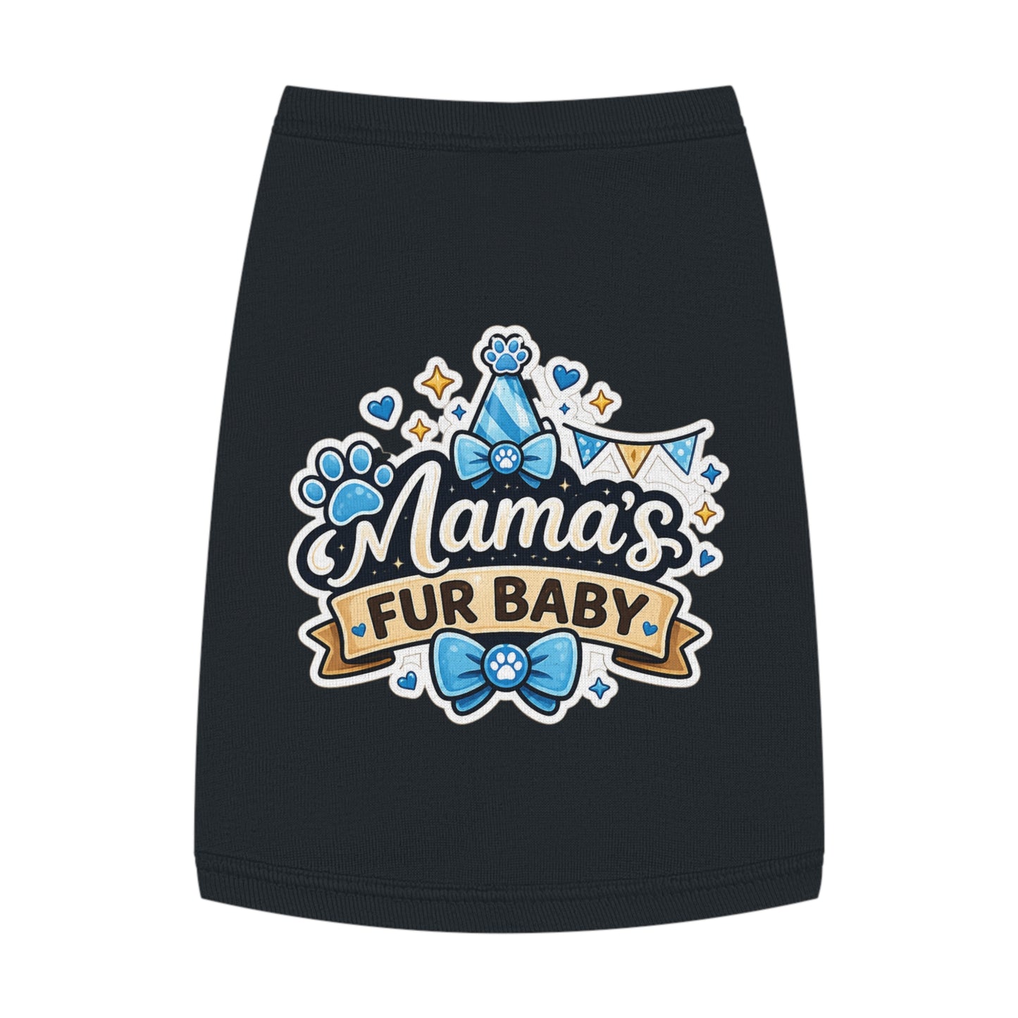 Mama's Fur Baby Pet Tank Top – Cute Paw Print Dog Shirt for New Pet Moms