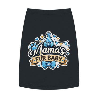 Mama's Fur Baby Pet Tank Top – Cute Paw Print Dog Shirt for New Pet Moms