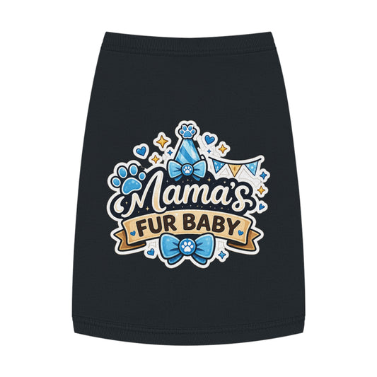 Mama's Fur Baby Pet Tank Top – Cute Paw Print Dog Shirt for New Pet Moms
