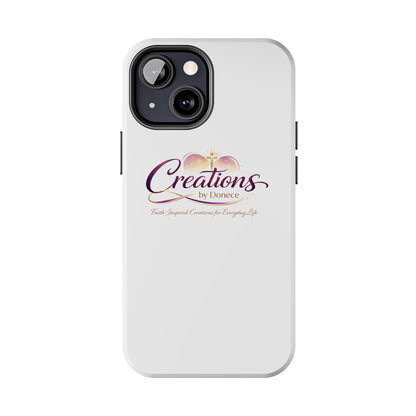 Tough Phone Case - "Creations by Donece" Logo Protective Cover
