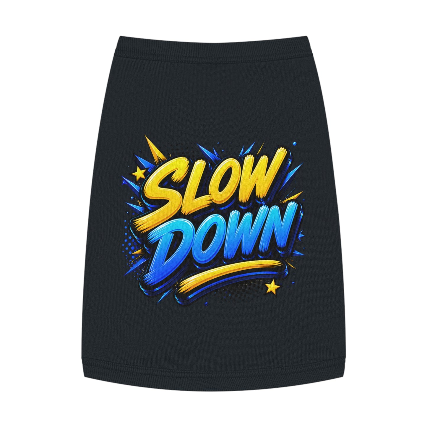 Pet Tank: "Slow Down" Graphic Dog & Cat Tank Top
