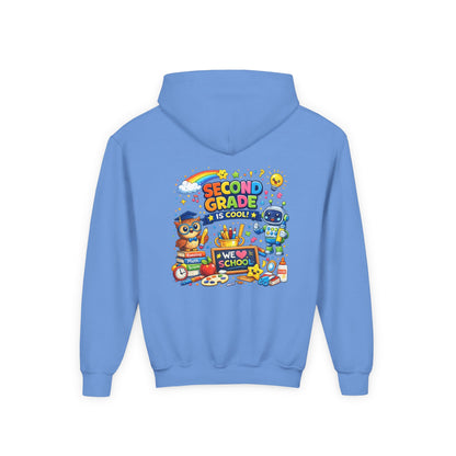 Second Grade Hoodie — 'Second Grade Is Cool' Kids Back-to-School Sweatshirt