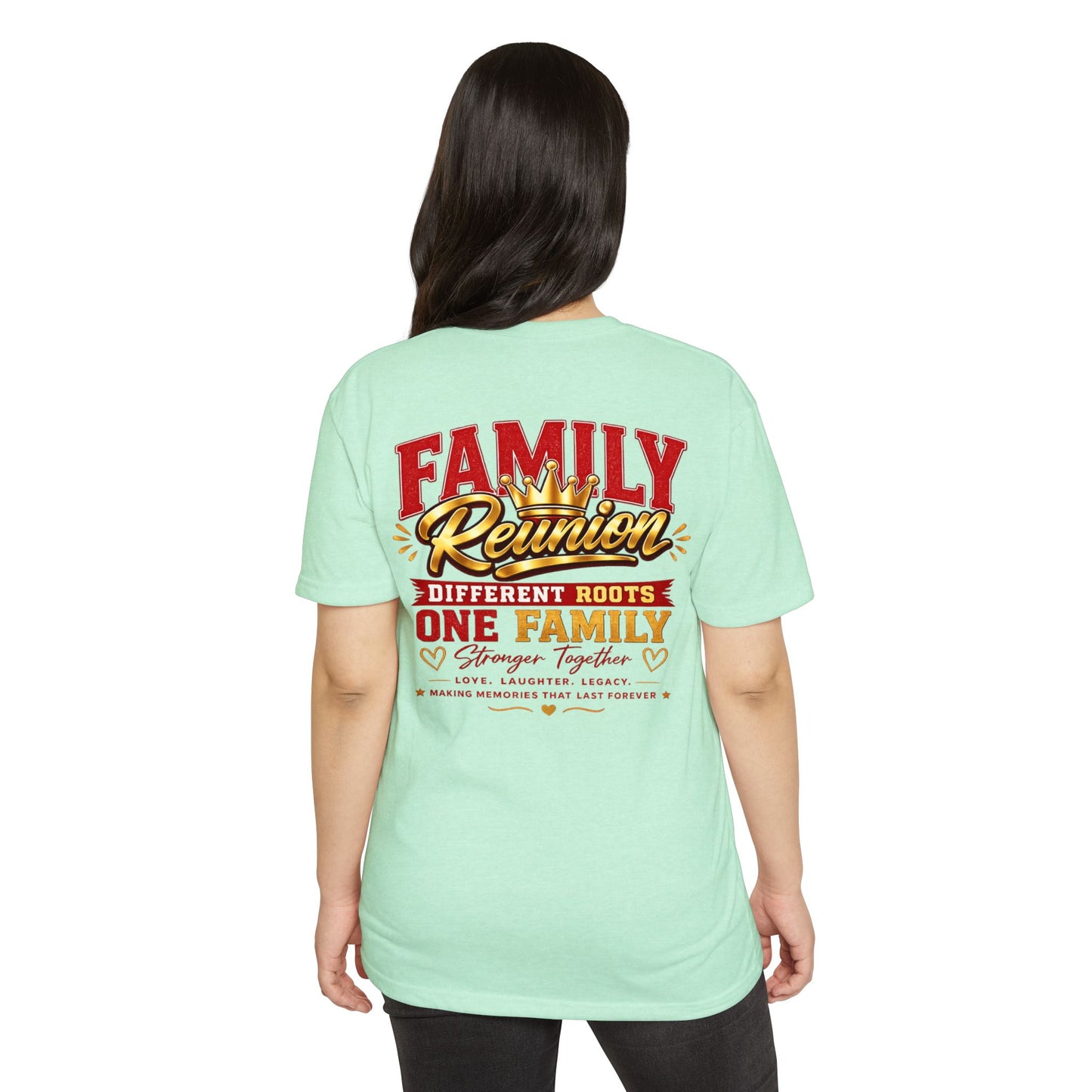 Family Reunion T-Shirt — "Different Roots, One Family" Matching Tee
