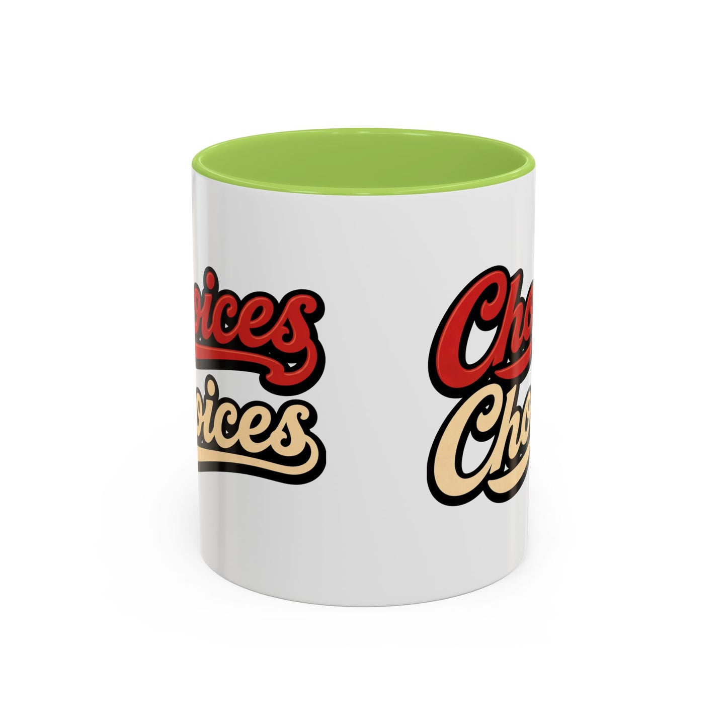 Choices Retro Accent Coffee Mug — Vintage Script 11/15oz