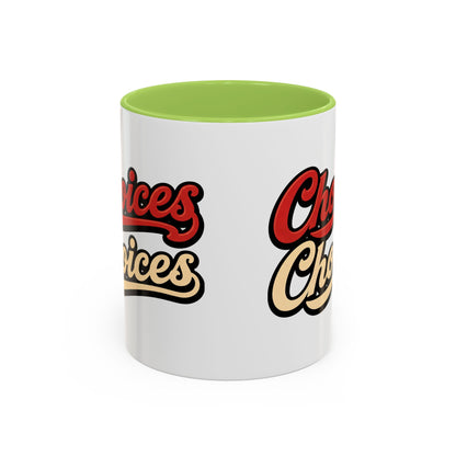Choices Retro Accent Coffee Mug — Vintage Script 11/15oz