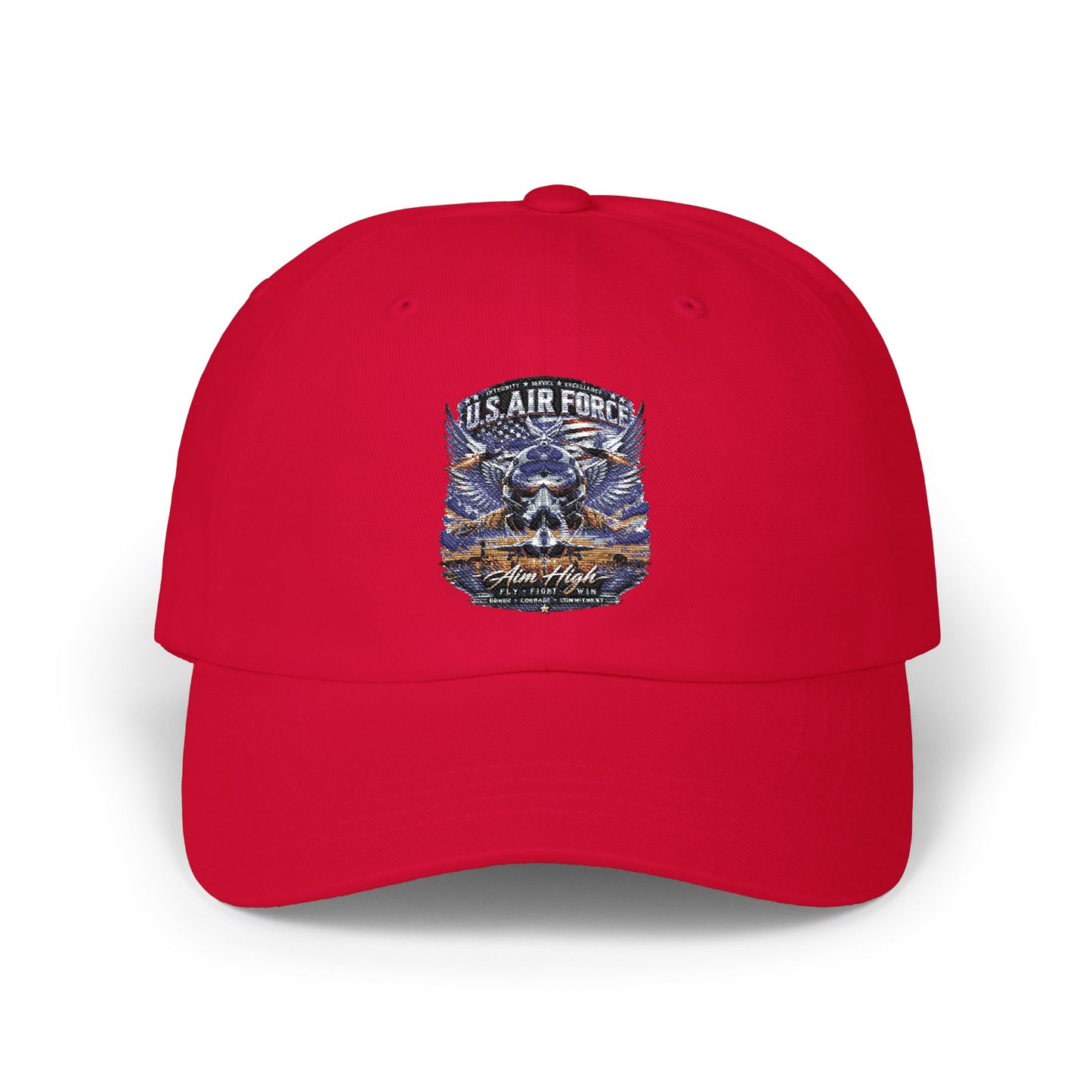 U.S. Air Force Embroidered Dad Cap — Military Veteran Baseball Hat