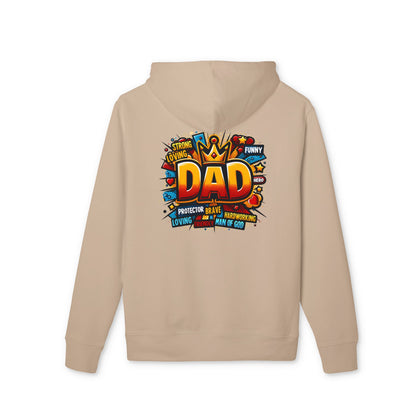 Dad Graphic Hoodie – Colorful ‘DAD’ Crown Design, Funny Loving Protector Gift for Father’s Day