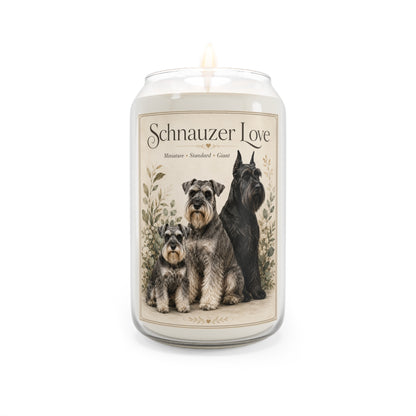 Schnauzer Love Scented Soy Candle — 13.75 oz