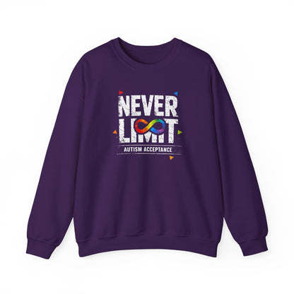 Never Limit Autism Acceptance Sweatshirt
