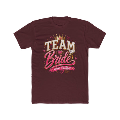 Team Bride T‑Shirt — Bachelorette Party Tee with Crown & Hearts