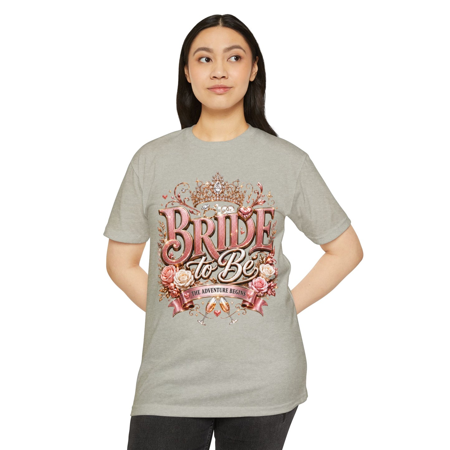 Bride to Be T-Shirt — Floral Crown Bachelorette Tee
