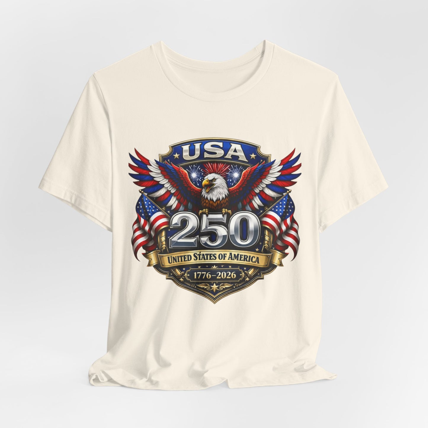 USA 250th Eagle T-Shirt — 1776–2026 Patriotic American Independence Tee