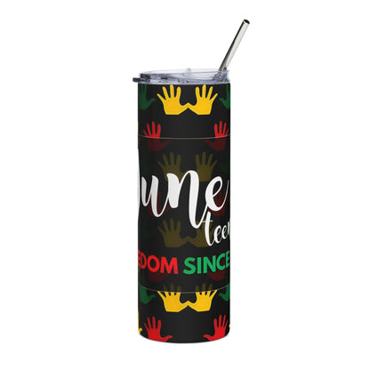 20oz Freedom Tumbler — Juneteenth Celebration Stainless Steel Travel Cup