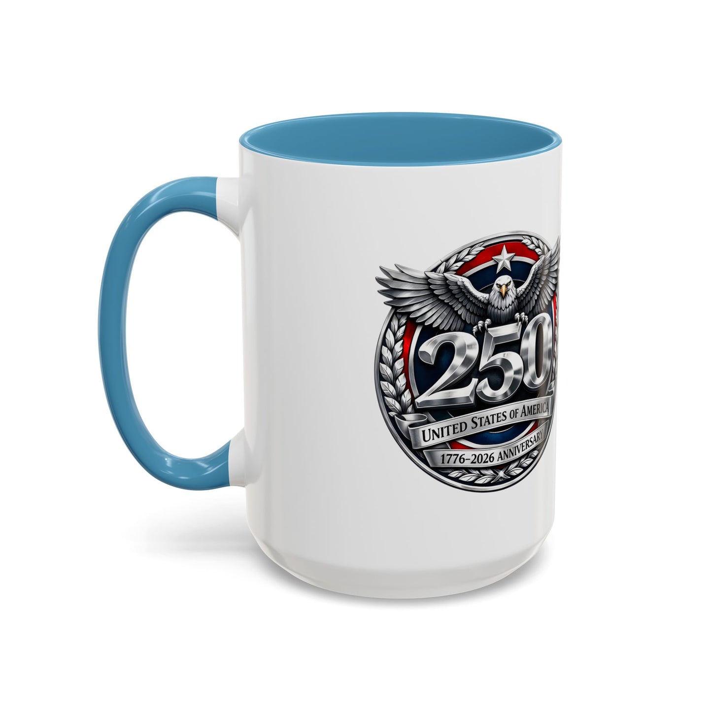 250th USA Bicentennial Eagle Coffee Mug — 1776–2026 Anniversary Accent Mug