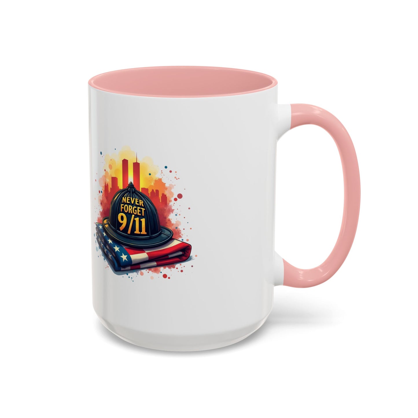 Never Forget 9/11 Memorial Accent Coffee Mug