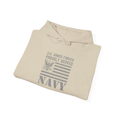 U.S. Armed Forces Proudly Served Navy  Hoodie