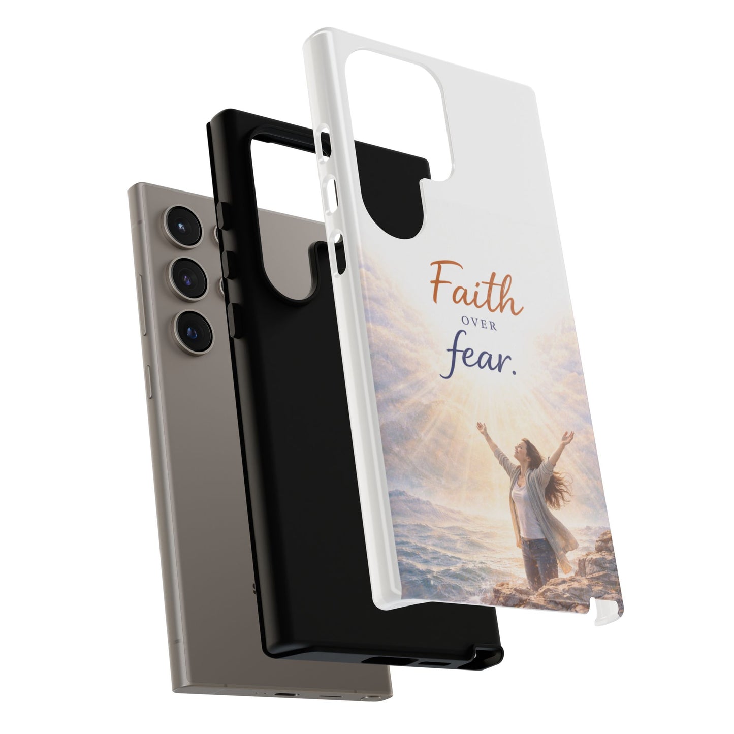 Faith Over Fear Phone Case — Inspirational Christian iPhone Cover