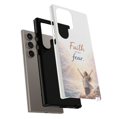 Faith Over Fear Phone Case — Inspirational Christian iPhone Cover