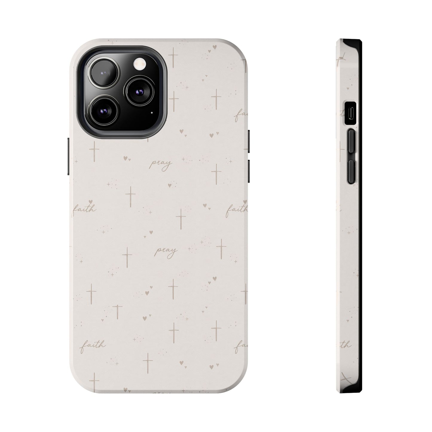 Pray with Faith Phone Case | Christian floral iPhone Case