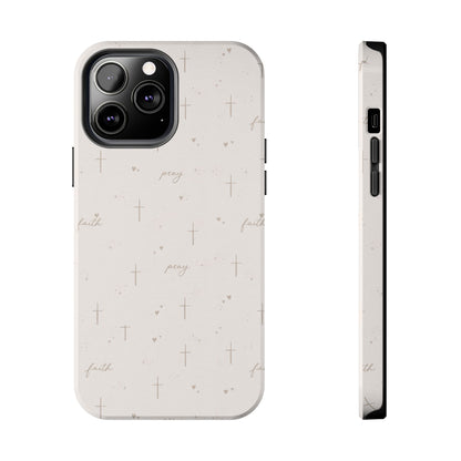 Pray with Faith Phone Case | Christian floral iPhone Case