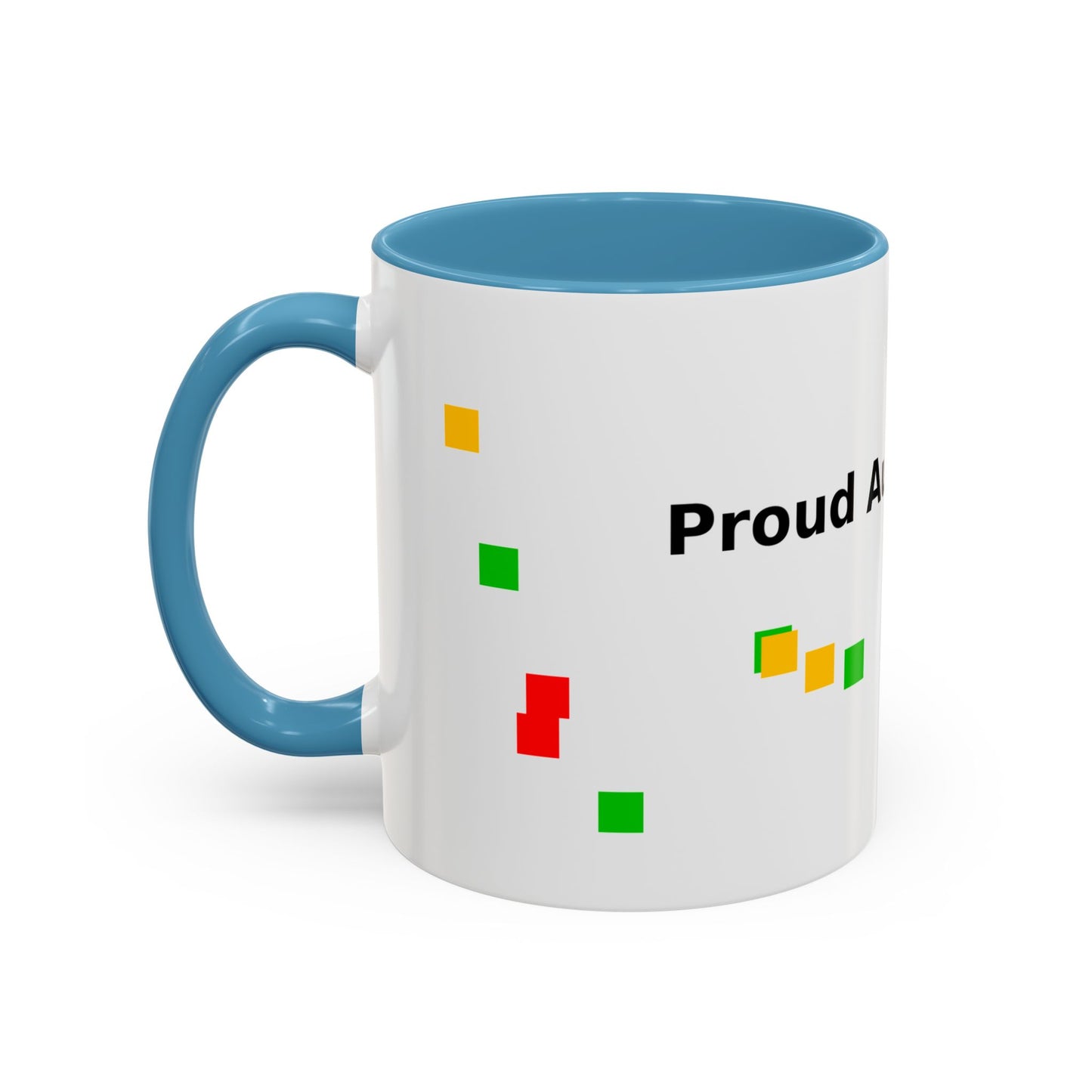 Autism Proud Mom Accent Coffee Mug – 11/15oz Color Accent