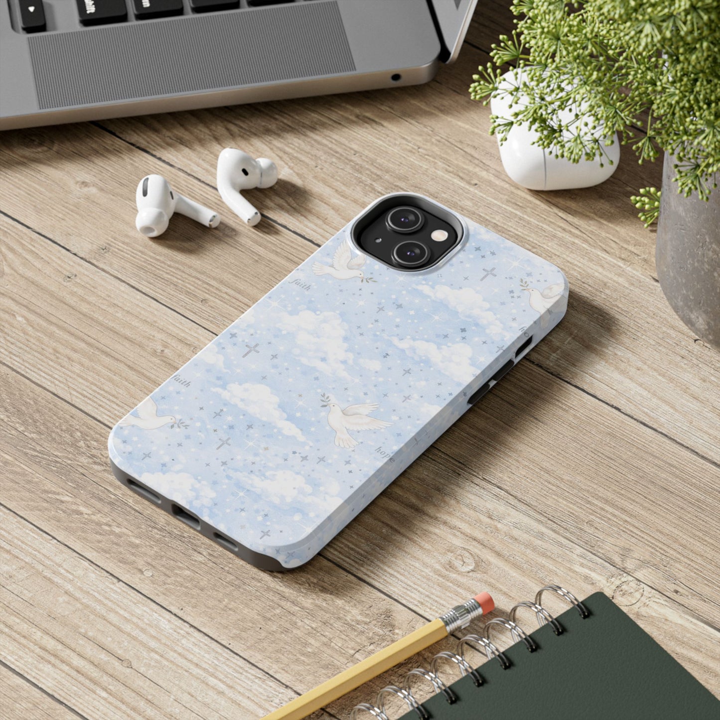 Hope Faith Phone Case | Christian floral iPhone Case