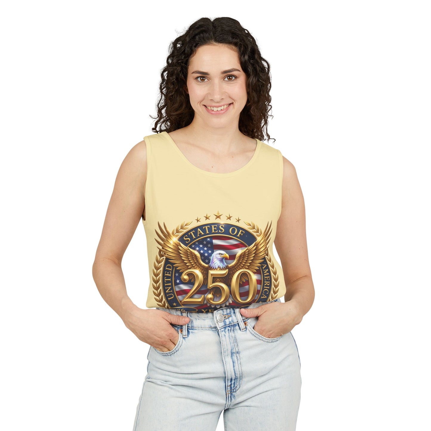 250 Years Anniversary Eagle Tank Top — United States Bicentennial Celebration Tee