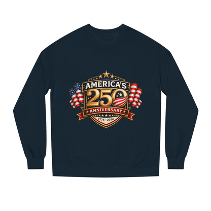 America's 25th Anniversary Sweatshirt — Patriotic USA Flag Crewneck (1776–2026)